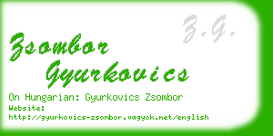 zsombor gyurkovics business card